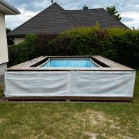 Intex Frame Pool Ultra mit Solar, div Zubehör und Holzdeck Niedersachsen - Königslutter am Elm Vorschau