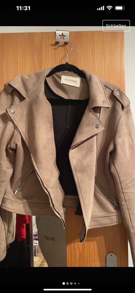 Lederjacke beige Promod in Ingolstadt