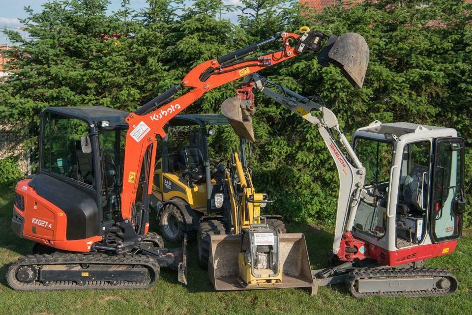 Minibagger mit Fahrer hat noch Termine frei Bagger und Radlader in Manching