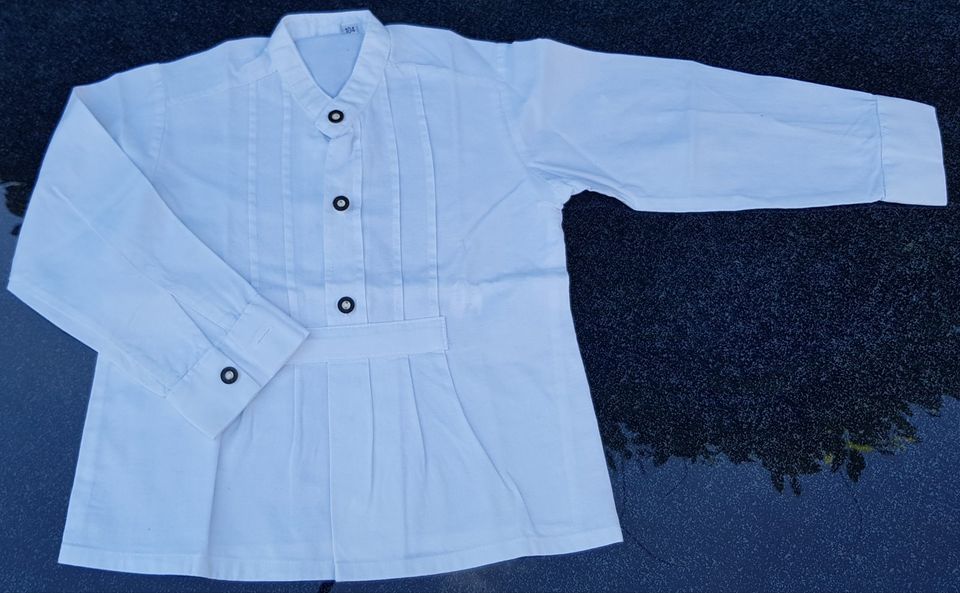 weißes Trachtenhemd - Größe 104 - wie neu in Schwabhausen
