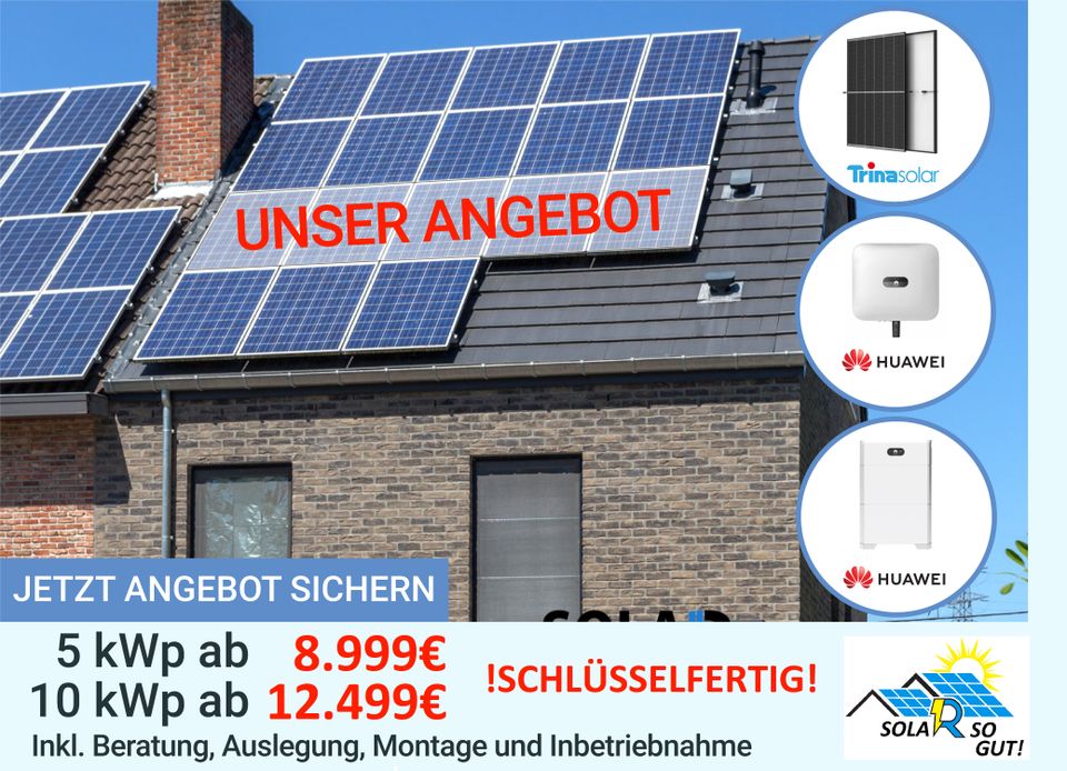 Photovoltaik Anlage Komplettpaket mit Montage und Inbetriebnahme in Dortmund