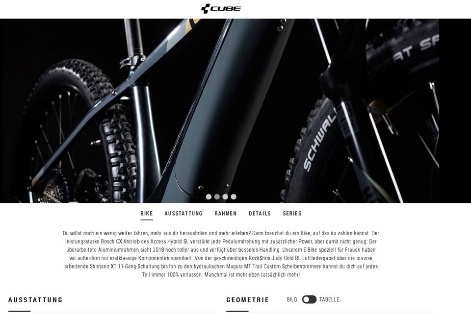Cube e-bike, MTB, Acces SL, Women Series, Gr. 3 ( 45 cm ) in Feldkirchen-Westerham