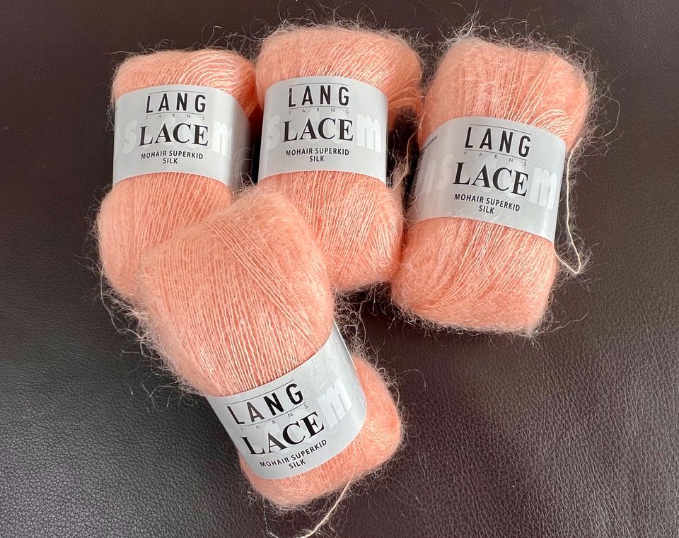 4 x 25g (100g) Wolle/ Garn Lang Yarns Lace (Mohair Superkid Silk) in Frankfurt am Main