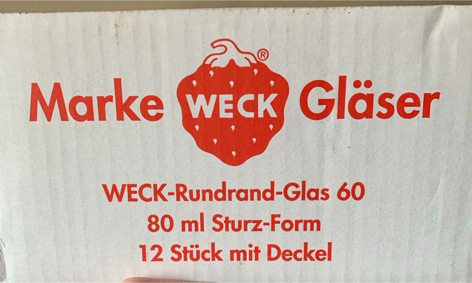 Weck Gläser mit Deckel in Kiel