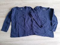 2 Langarmshirts dunkelblau unifarben Topolino Gr. 110 Brandenburg - Paulinenaue Vorschau