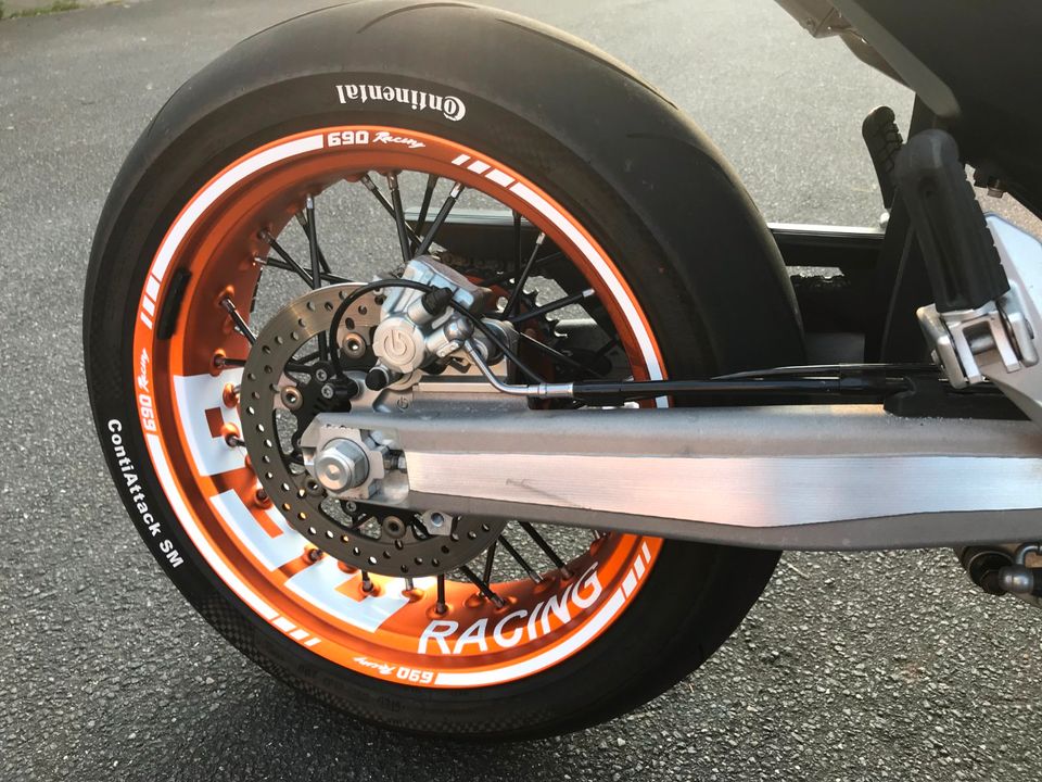 Wheelsticker Aufkleber SUPERMOTO Felgen für KTM SMC 690 Honda usw in Andernach