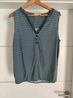 leichtes Shirt von Cecil Gr. M 38 40 blau weiß Tank Top Gummibun Kr. Altötting - Burgkirchen Vorschau