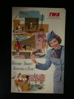 TWA Trans World Airlines International Welcome aboard Mappe 50er Baden-Württemberg - Baden-Baden Vorschau