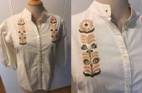 Karcagi Nepmuveszeti Folklore-Bluse Ungarn Vintage beige 40/42 Kr. München - Haar Vorschau