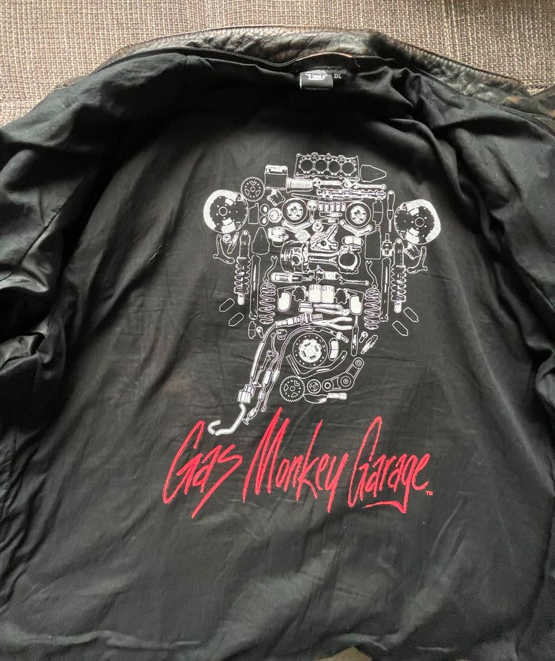 Lederjacke "Gas Monkey Garage" für Herren **NEU !!! in Stadtbergen