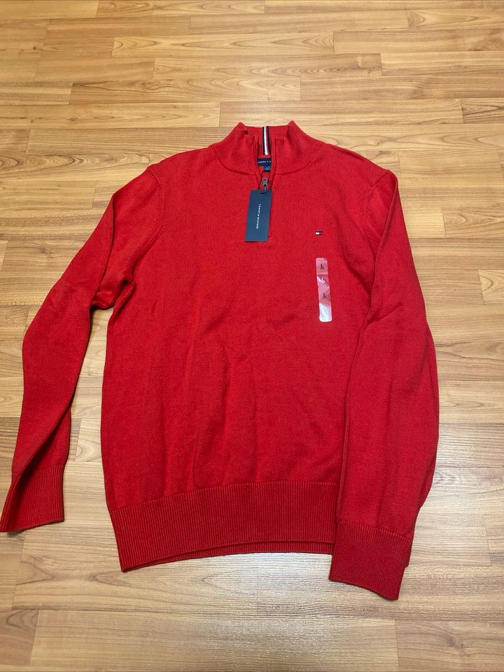 Tommy Hilfiger Herren Pullover L rot in Pfungstadt