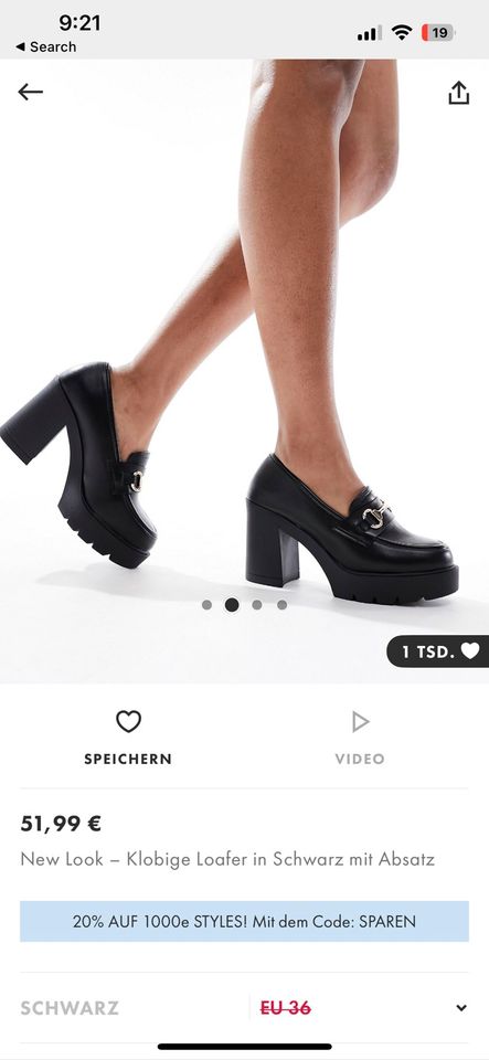 High heel loafer in Gifhorn
