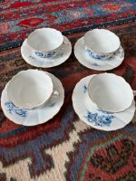 4 Teetassen blaue Blume Meißen mit Goldrand Hessen - Kronberg im Taunus Vorschau