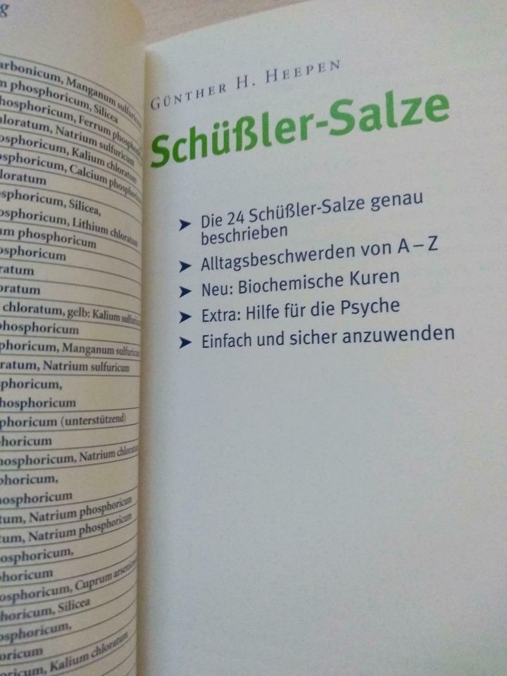 Schüßler Salze, Selbsthilfe mit Mineralstoffe,extra Teil Psyche in Weißenburg in Bayern