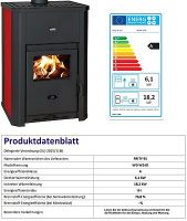 Wasserführender Kaminofen PRITY WD W24 D, rot - 24,3 kW Sachsen - Bernsdorf Vorschau