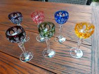 6 farbige Bleikristall Likörgläser Nordrhein-Westfalen - Rösrath Vorschau