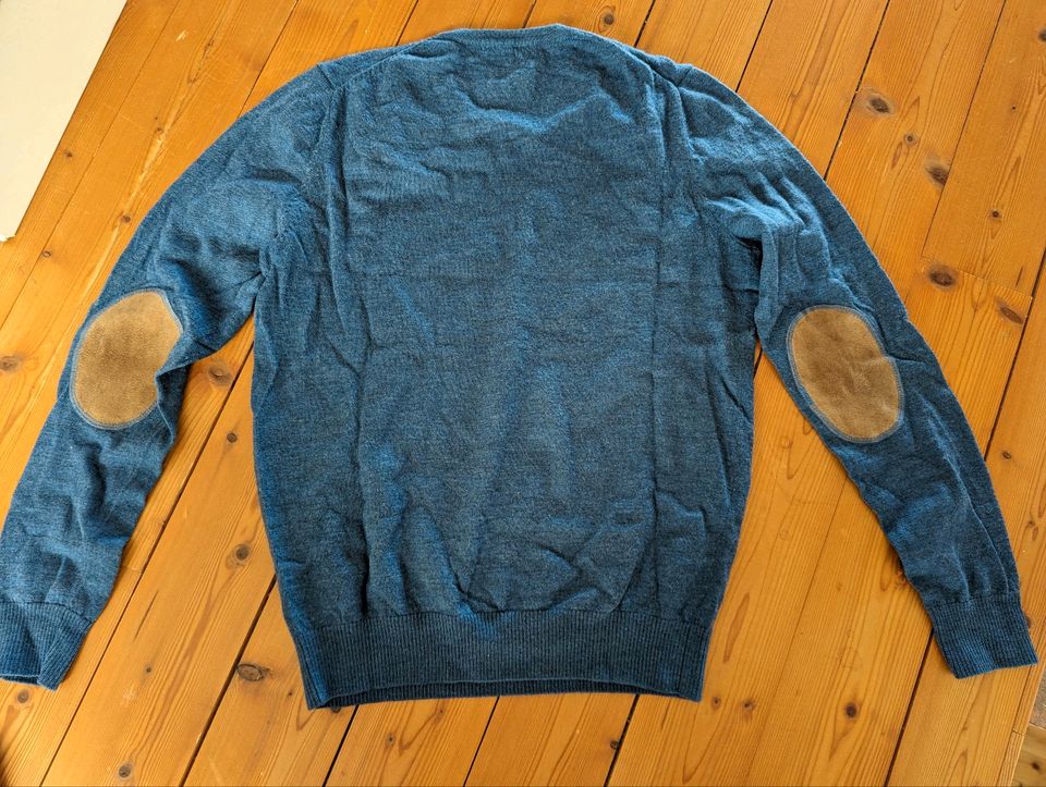 Merino Pullover Herren blau in Überlingen