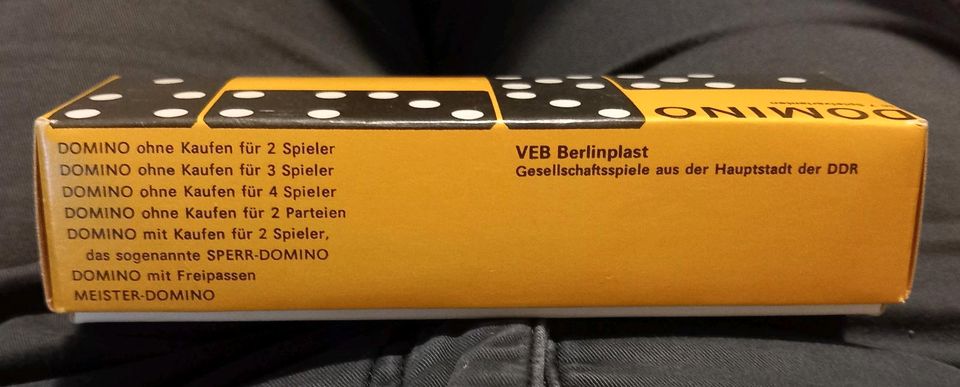 Domino, Dominospiel aus DDR-ZEITEN VEB Berlinplast in Goldberg