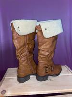 Damen gefütterte Winterstiefel rieker braun 39 Düsseldorf - Eller Vorschau