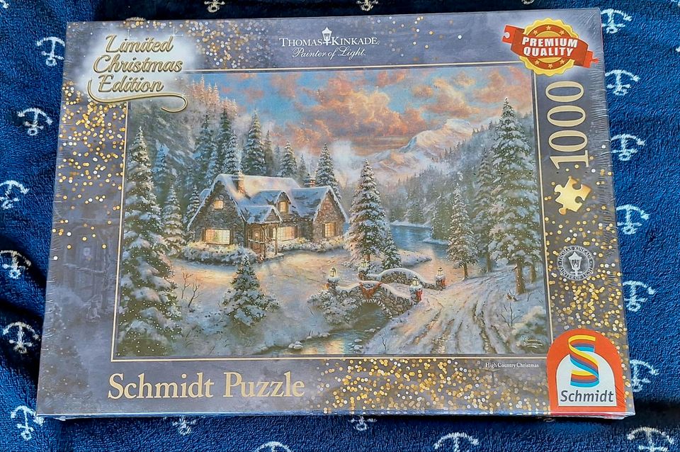 Puzzle 1000 Teile Thomas Kinkade High Country Christmas in Bremen