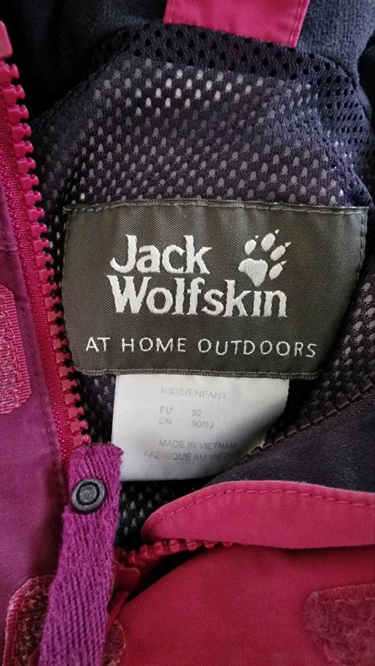 Wolfskin 3in1 Jacke Gr. 92 in Ganderkesee