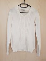 Damen Pullover weiß, Pulli, Strickpullover mit Muster Bayern - Bodenwöhr Vorschau