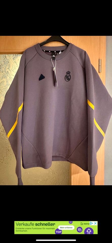 Real Madrid Herren Sweatshirt- M - Adidas in Tegernheim