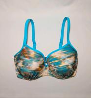 Hunkemöller Bikini-Oberteil türkis/bunt 75F Pankow - Weissensee Vorschau
