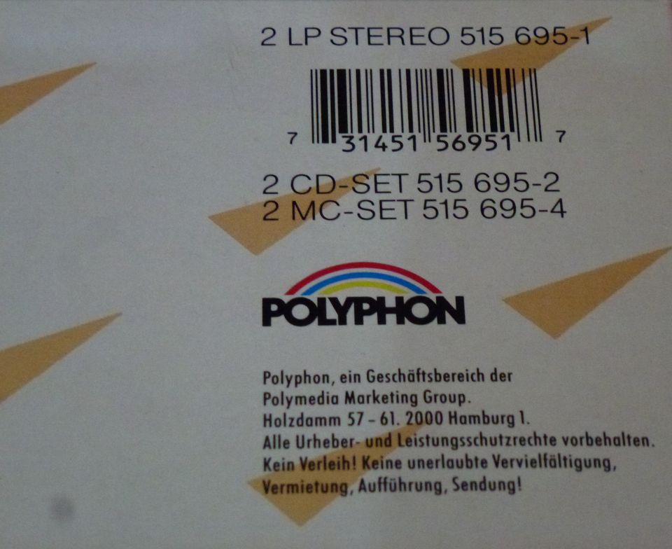 Die deutsche Schlagerparade Polyphon 2xLP Platte Schallplatte in Berlin