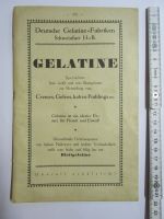 Schweinfurt Werbung Deutsche Gelatine Fabrik 1922 antik alt Bayern - Ansbach Vorschau