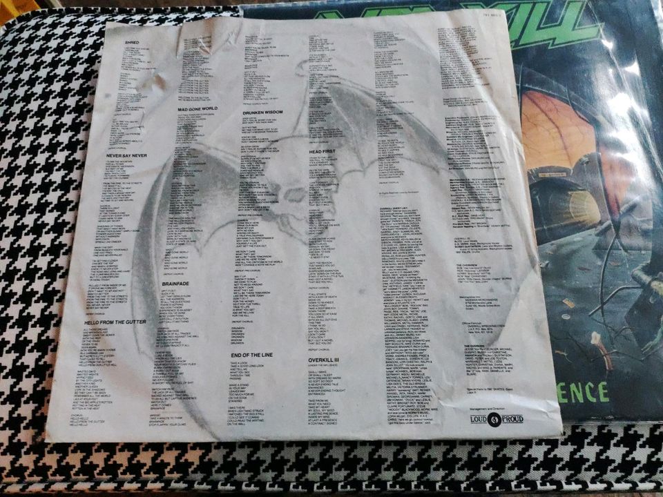 OVERKILL "Under the influence" LP 1989 Thrash Speed Metal in Leverkusen