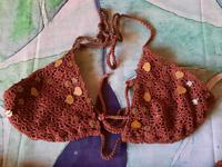 Vintage Y2K Ibiza Sommer Festival Häkel Bikini Top M/38 Nordrhein-Westfalen - Höxter Vorschau
