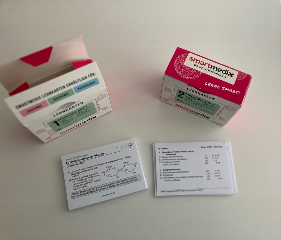Biochemie Lernkarten von smartmedix in Marburg