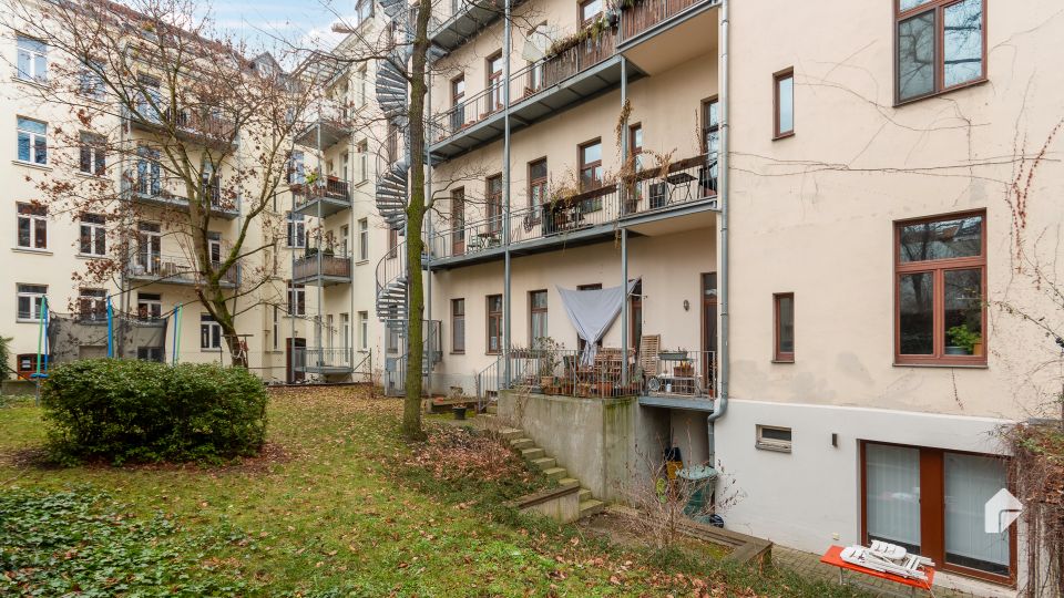 Wohnung mit 2 Zimmern im Erdgeschoss in beliebter Lage von Leipzig in Leipzig
