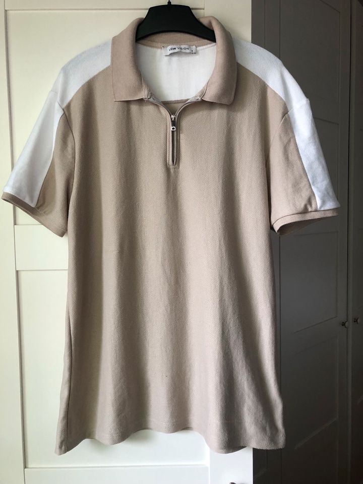 Herren Poloshirt tshirt Polo Shirt beige weiß S lcw Oberteil in Hannover