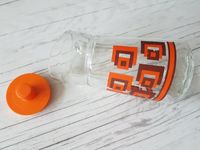 retro vintage Glas Kanne Saft Krug orange braun Hessen - Baunatal Vorschau