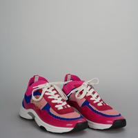 Chanel Kalbs- und Wildleder Stretch CC Sneakers Rot/Blau 39 Feldmoching-Hasenbergl - Feldmoching Vorschau
