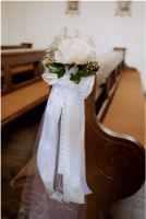 Hochzeit Satin Schleife Kirche 10Stk mit Reagenzglas Baden-Württemberg - Wiernsheim Vorschau