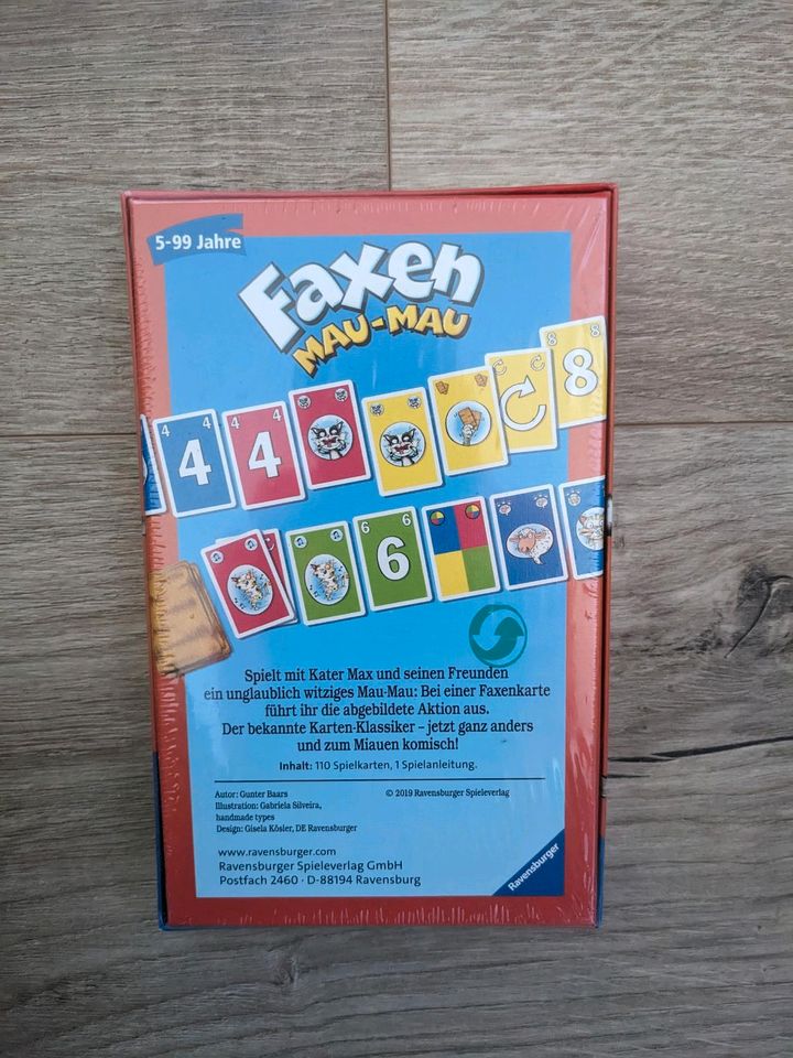 Faxen Mau-Mau / Mau mau Kartenspiel *NEU* ungeöffnet in Adelheidsdorf