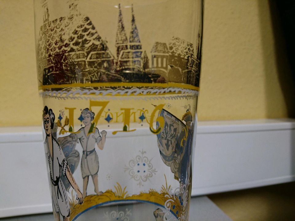 Glaspokal, Bierglas, Hallorenglas 1716 in Castrop-Rauxel