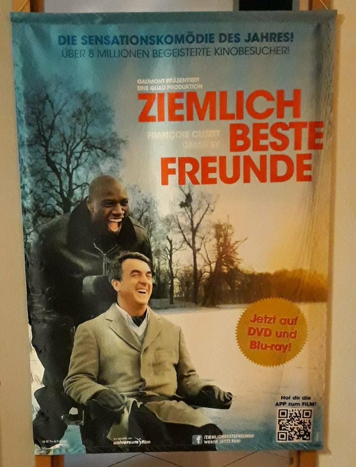 Riesiges Kinoplakat Textil Flagge Poster - Ziemlich beste Freunde in Lingen (Ems)