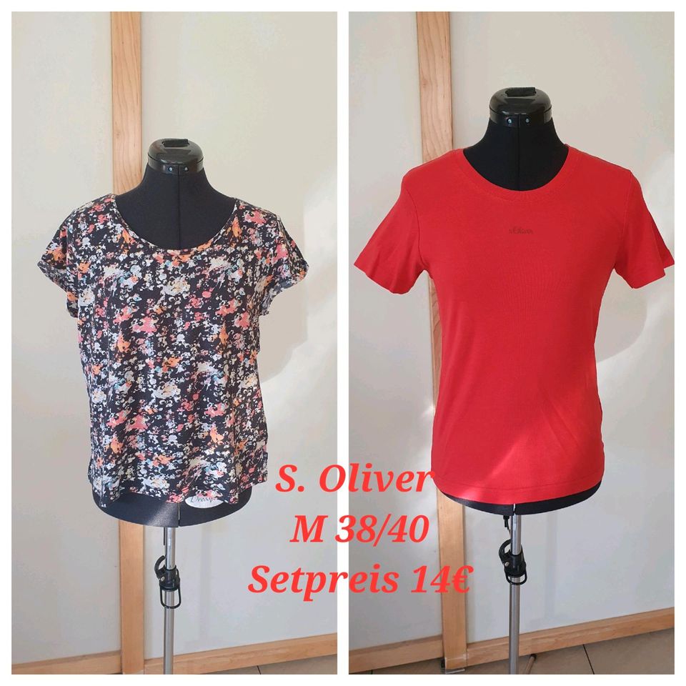 S.Oliver⭐️Set Shirts T-Shirts Oberteile Bluse Sommer M 38/40 in Dresden