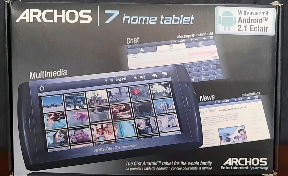 Archos 7 8GB Home Tablet V2 MP4/MP3/Foto Viewer.Offene in Frankfurt am Main