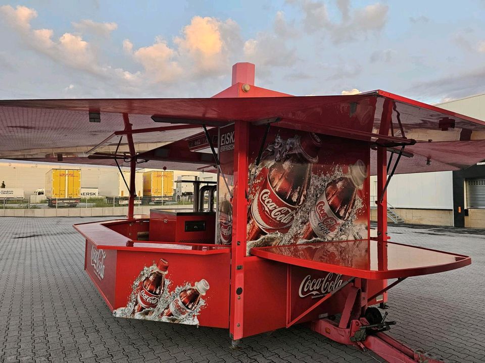 Roka XXL Coca-Cola  Bierwagen mieten zu vermieten Ausschankwagen Getränkewagen Cocktail wagen / Mobile Cocktailbarwagen mieten zu vermieten in Groß-Gerau