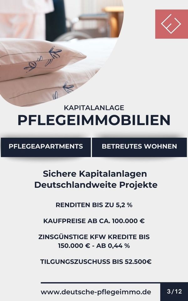 ✅ Kapitalanlage Pflegeimmobilie, KfW gefördert, Langfristig Verpachtet, Kein Vermietungsaufwand, Pflegeapartment, Wohnung im Pflegeheim, Betreutes Wohnen, Pflegewohnung, Pflegezimmer, Seniorenwohnung in Moers