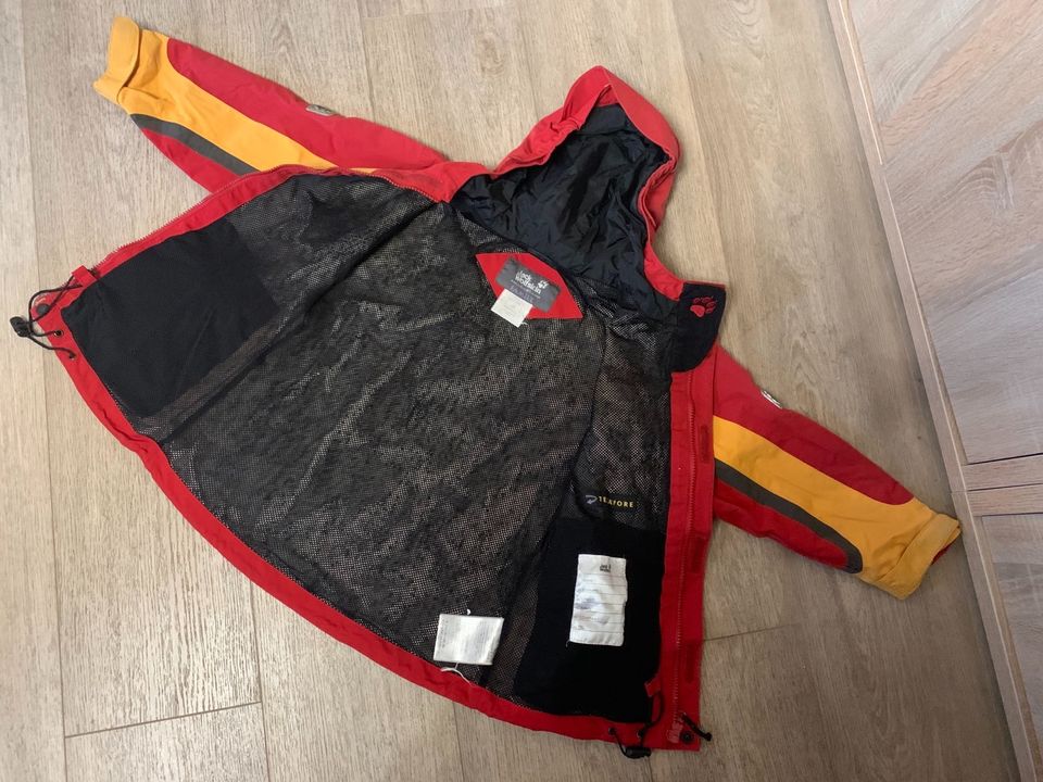 Jack Wolfskin Family Jacke 128 rot-gelb in Hallstadt