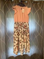 Kleid mit Blumen Sommerkleid Midikleid rosa neu Nordrhein-Westfalen - Bad Driburg Vorschau