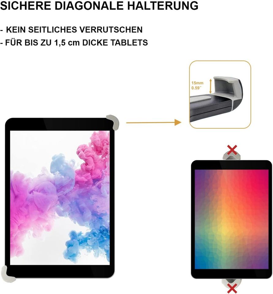 Tablet Halterung Auto iPad / iPad Pro / Galaxy etc. in Hoogstede