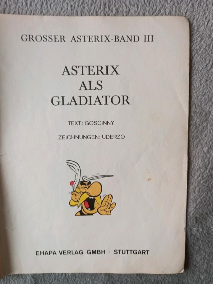 Asterix als Gladiator 1969 EHAPA Verlag selten Sammler in Oberndorf am Neckar