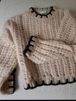 Mango Pullover MNG nude schwarz S 36 Vintage Stil Strickpullover Bayern - Bamberg Vorschau